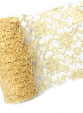 15cm*10Yards Lace Tulle Roll Wedding Decor Rose Lace Fabric