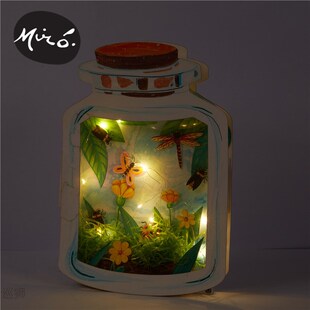 World in bottle DIY creative art painting kindergarten produ