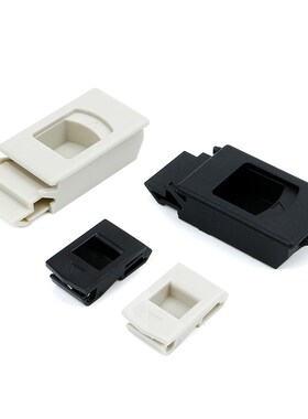 尼龙塑料DK725-3B侧门扣MS735门栓搭扣卡式ABS按压暗拉手MS725