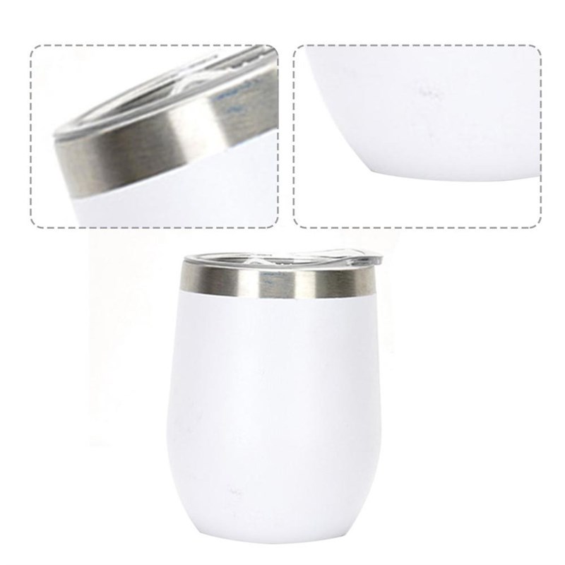 Stainless Steel Double-layer U-shaped Eggshell Thermos Cup I 3C数码配件 手机支架/手机座 原图主图