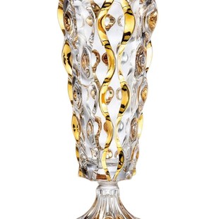 轻奢摆件客厅透明花瓶 BOHEMIA捷克进口水晶玻璃花瓶创意G插花欧式
