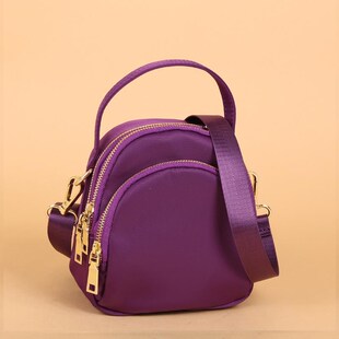 女2024新款轻斜挎包女帆布简约迷你手提中年妈妈小包女牛津布女包