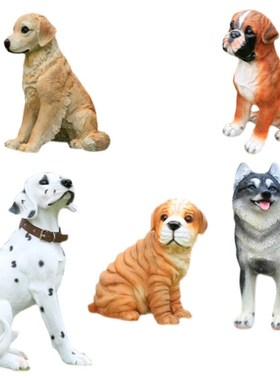 创意仿真狗落地玻璃钢雕塑田园客厅门店装饰品户外庭院别墅大摆件