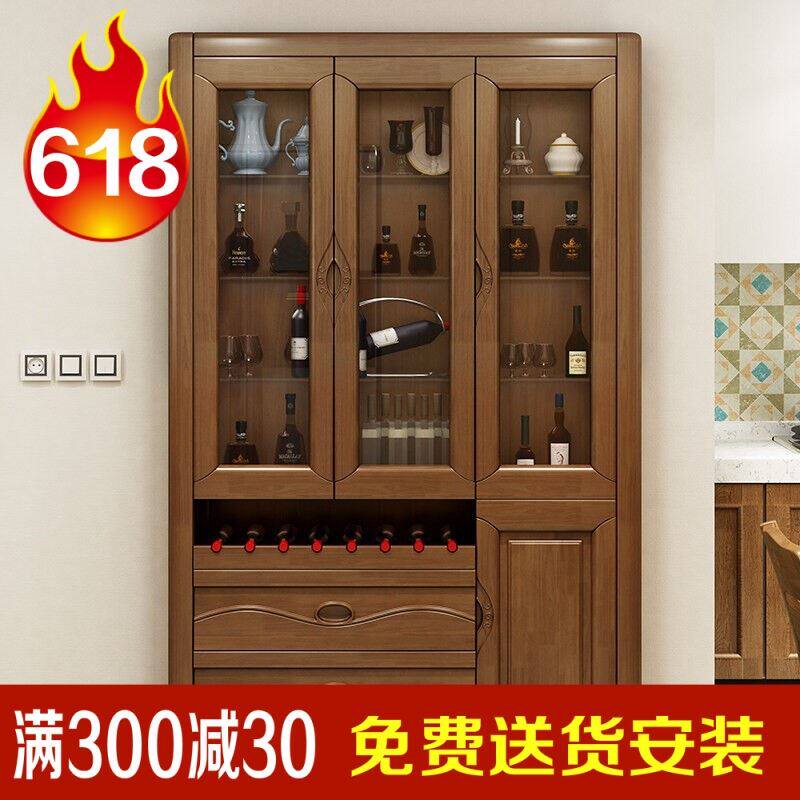 陈飞家具现代中式实木酒柜家用三门餐边柜隔断柜储物柜现代简约整怎么样,好用不?