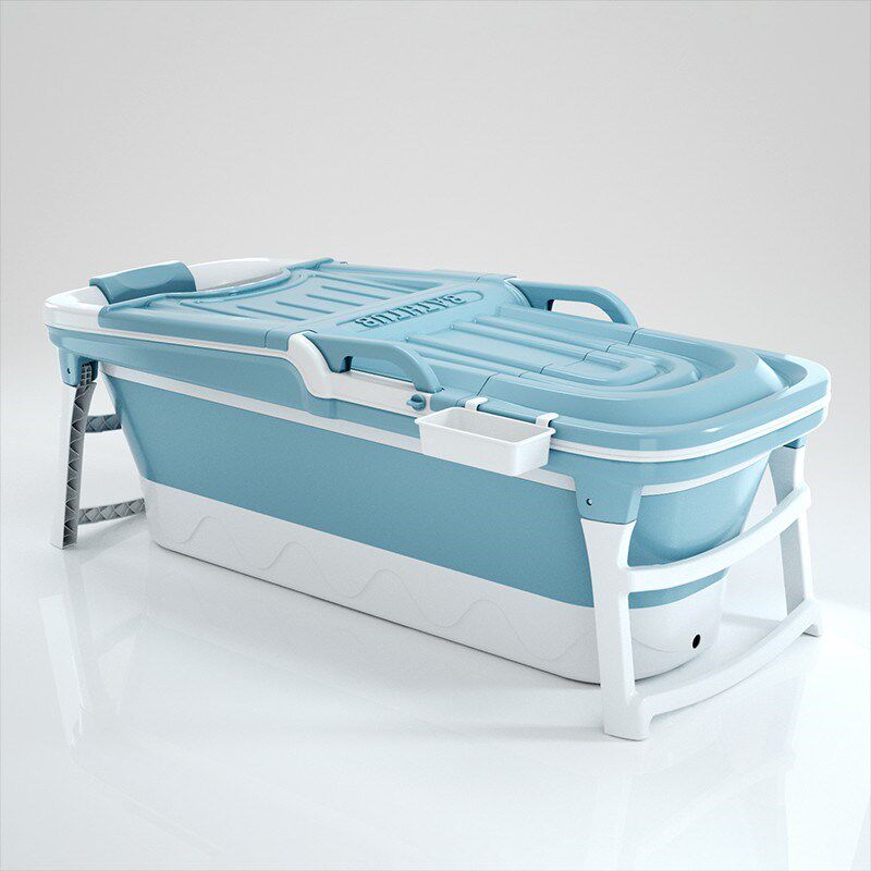 泡澡桶大人可折叠浴缸家用成人儿童全身沐浴桶加厚带盖汗蒸洗澡盆