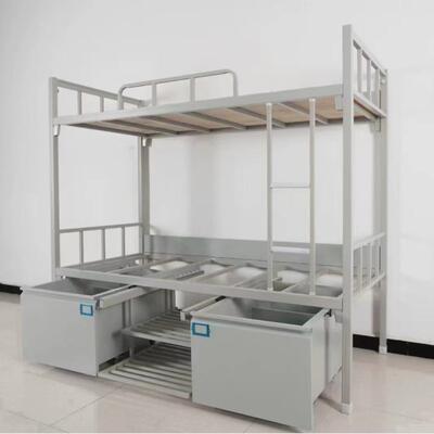 宿舍上下铺学校双层铁艺床工地拆装铁架床员工宿舍高低两层上下床