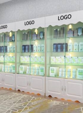 吧台红酒立式柜展示柜商用收纳灯带玻璃门奖杯柜子店铺柜小型落地