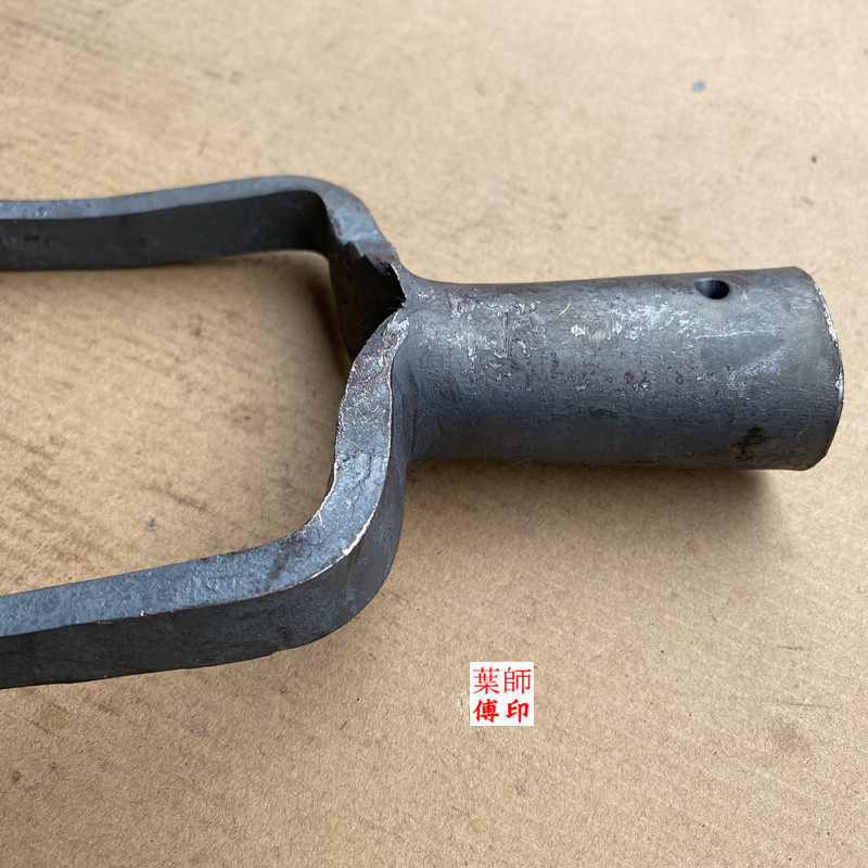 纯钢锻打鱼草叉两股叉叉叉稻叉稻杆叉二齿两齿叉双尖头铁固定钢叉