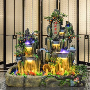 假山流水喷泉鱼池鱼缸瀑布造景室内客厅户外花园庭院水景景观摆件