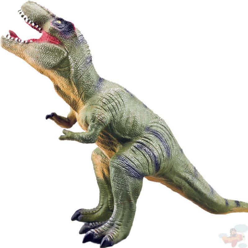 大号仿真棘背龙恐龙玩具棘龙模型脊背高脊高棘蓝色脊.龙软胶发声