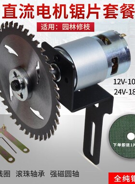 12V24V园林修剪R795直流电机R775N马达磨台锯切割电动机