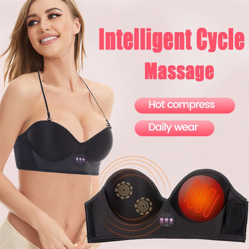 推荐Breast Massager Enlargement Vibration Heating Hot Compre