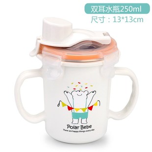 便携汤碗带盖小号儿童不锈钢碗筷子勺子餐具双耳碗套装小学生饭碗