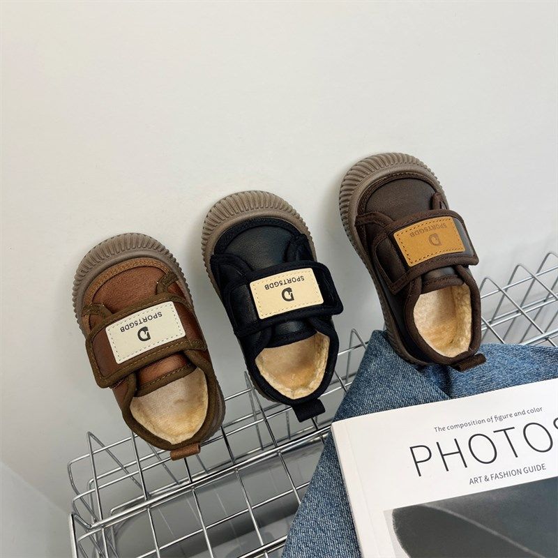 秋冬小棉鞋加厚绒儿童板鞋男女童魔术贴皮鞋保暖韩版婴儿鞋低帮潮,童鞋/婴儿鞋/亲子鞋,棉鞋,淘宝优惠券,粉丝福利购,淘宝优惠卷