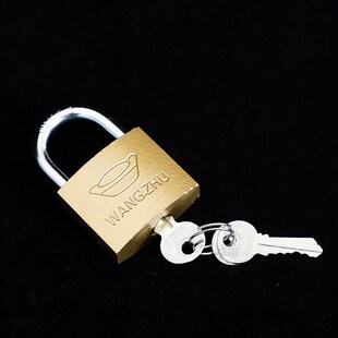 锁子柜子宿舍学生门锁通用型大门家用仿铜小锁头防盗防撬橱柜挂锁