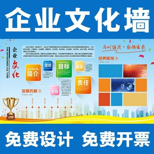 企业文化墙定制设计制作公司文化背景立体员工风采照片墙定制模板