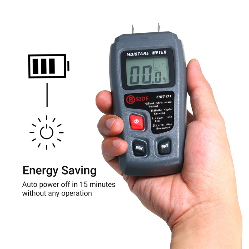 速发Wood Moisture Test Moisture Meter 4 Modes Portable Hygro