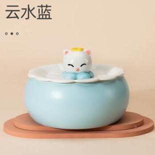 高档猫咪水机恒湿自o温加热宠物饮水器流动动饮循环狗狗喝水器