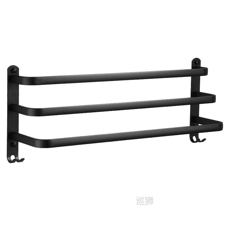 Bathroom Towel Rack 30-60CM Wall Mounted Shower Room Holder