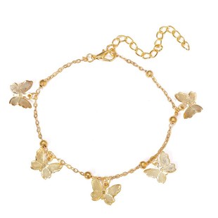 Butterfly 推荐 Pendant Anklet jewelry沙滩脚饰镂空蝴蝶吊坠手工