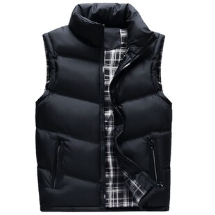 男士外套羽绒棉马l甲秋冬季加厚马夹保暖背心大码韩版潮流帅气坎