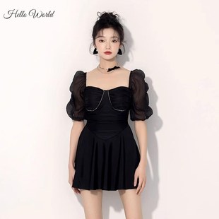 贵气保守聚拢连体裙式 2023新款 显瘦遮肚泡温泉度假 泳衣女夏季 新款