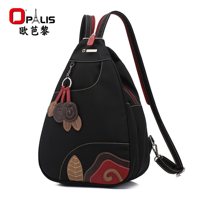 包包2021时尚新款防盗牛津布百搭双肩背包女单肩胸包斜挎轻便防水