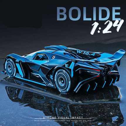 速发1:24 Bugatti Bolide Alloy Sports Car Model Diecasts Meta