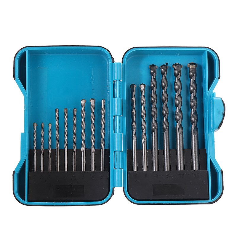 15Pcs/Box HSS Carbide Tip Masonry BrHick Tiles Drill Bit Set