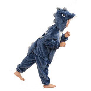 睡袋秋冬男童可爱卡通动物连体睡衣冬季睡衣女睡衣情侣家居服套装