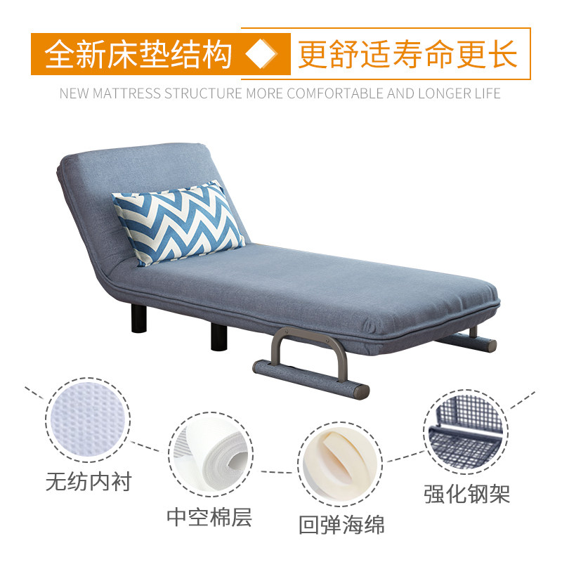 折叠床沙发床单人床家用办公室两用午休床午睡床双人可折叠陪护床