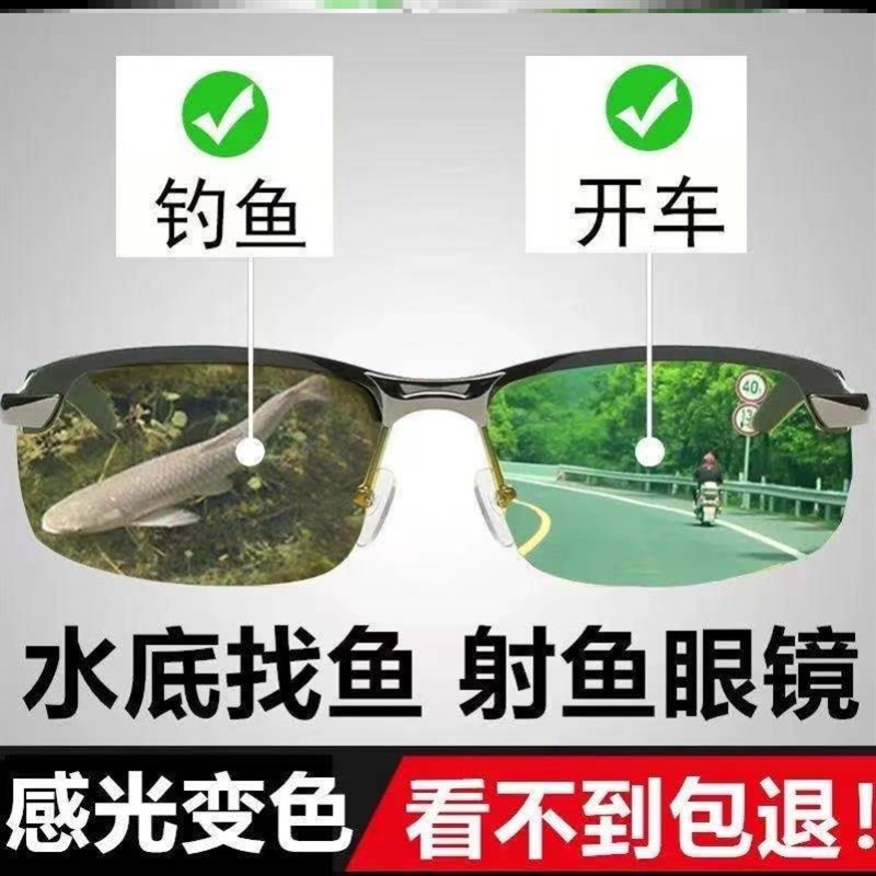 德式偏光钓鱼眼镜可见水下清晰看水底眼睛镜专业看漂专用开车增晰