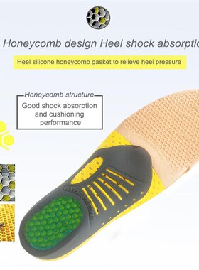 PVC Orthopedic Insoles Orthotics flat foot Health Sole Pad f