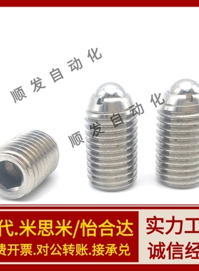 BSJL3/4/5/6/8/10/12/16加长型内六角304不锈钢球头柱塞 ZAH03