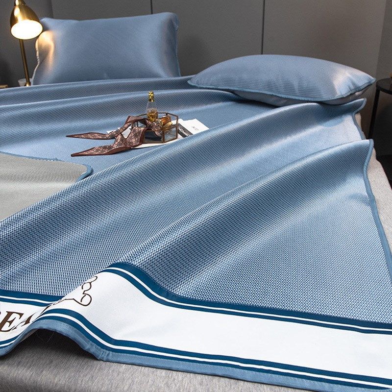夏季冰丝凉席三件套碳光包边水洗空调席家用冰藤席宿舍软席子,床上用品,冰丝席,淘宝优惠券,粉丝福利购,淘宝优惠卷