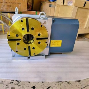 厂促数控四轴转台分度盘回转盘旋转工作台加工中Y心第四轴涡