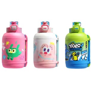 uooha吨吨桶保温杯双饮奶萌女生吸管可爱高颜值儿童水杯大容量