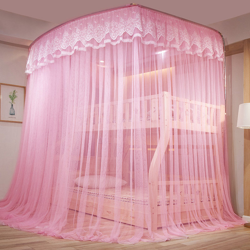 双层儿童上下床蚊帐1.5m子母床家用高低铺梯形u型伸缩1.2米1.35米,床上用品,蚊帐,淘宝优惠券,粉丝福利购,淘宝优惠卷