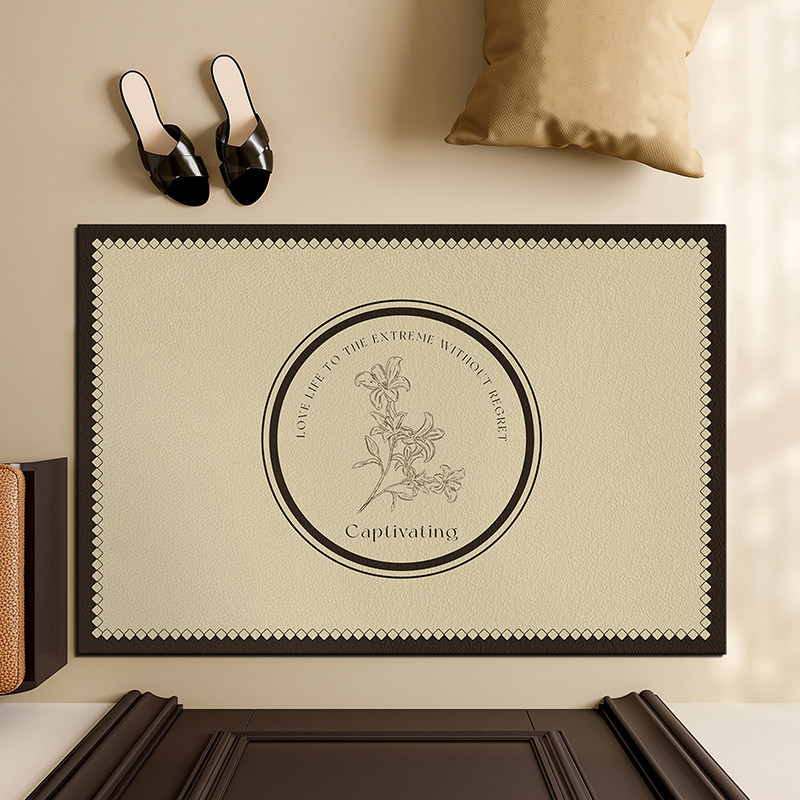 复古入户门地垫大门口家用防滑脚垫门垫进门pvc玄U关地毯可擦免洗