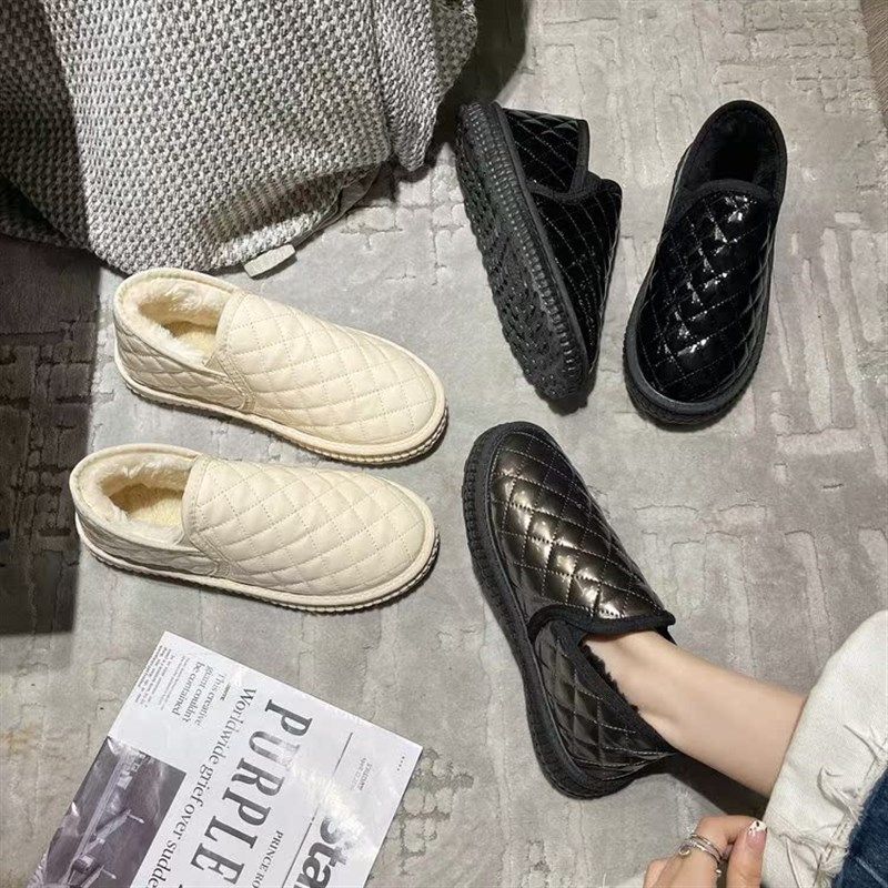 孕妇鞋冬季平底一脚蹬懒人加绒二棉鞋女防滑外穿脚浮肿保暖雪地靴,女鞋,时尚雪地靴,淘宝优惠券,粉丝福利购,淘宝优惠卷