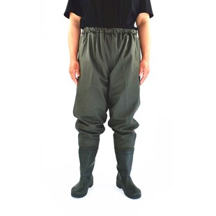 半身下水裤水叉下海水鞋腰裤超轻雨裤带雨鞋皮叉裤抓鱼Z水库男连