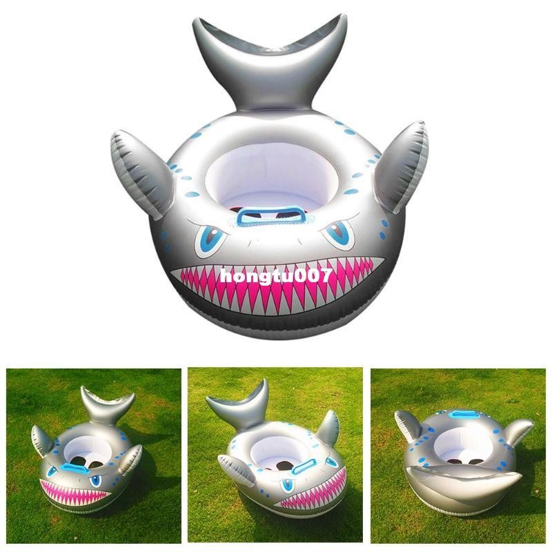 Cartoon Shark Inflatable Float Kids Baby SwimmingU Ring Todd 居家布艺 书签 原图主图