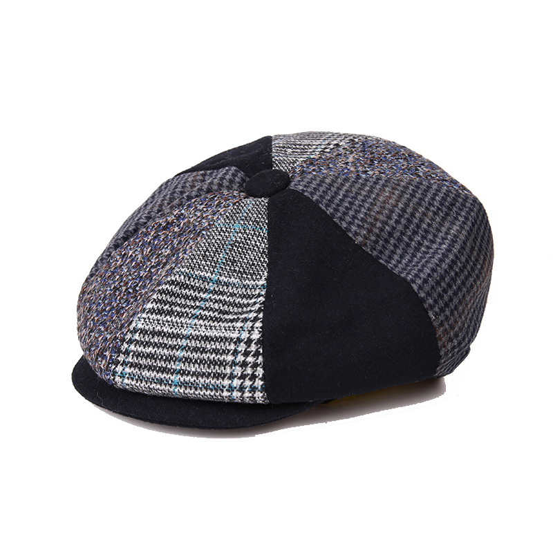 网红Autumn Winter New Tommy Hats Men Newsboy Hats  Vintage S