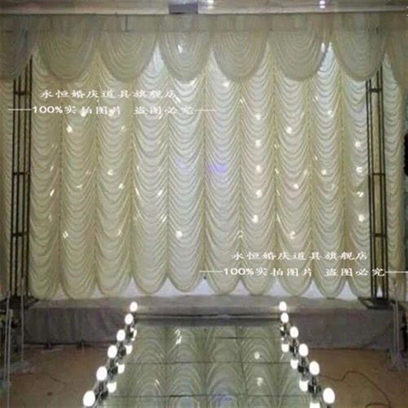 新款2023婚庆背景纱幔新款水波纹婚庆背景幕布鱼尾纹舞台帷幔纱幔,节庆用品/礼品,节庆布艺用品,淘宝优惠券,粉丝福利购,淘宝优惠卷