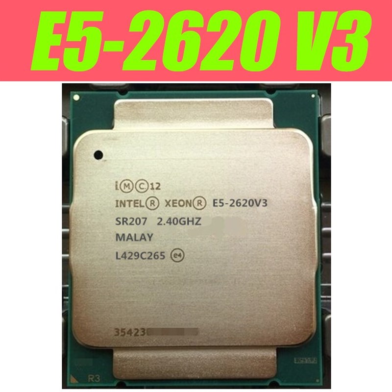 Xeon E5 2620 V3 Processor for X99 SR207 2.4Ghz 6 Core 85W So