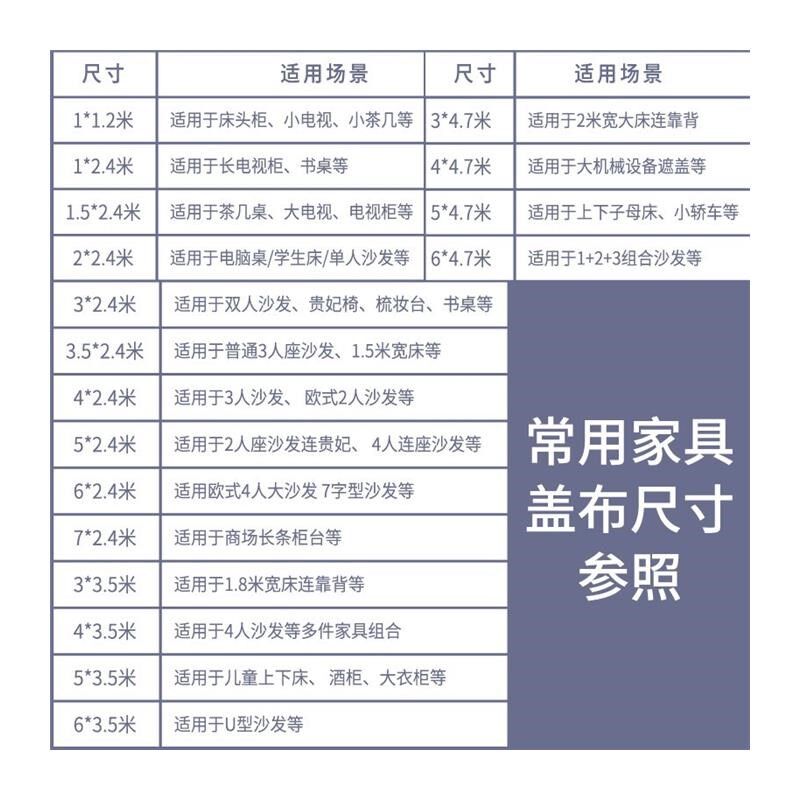 家具防尘布遮盖防灰尘沙发遮灰布床上防尘罩遮尘布盖布床灰布家用