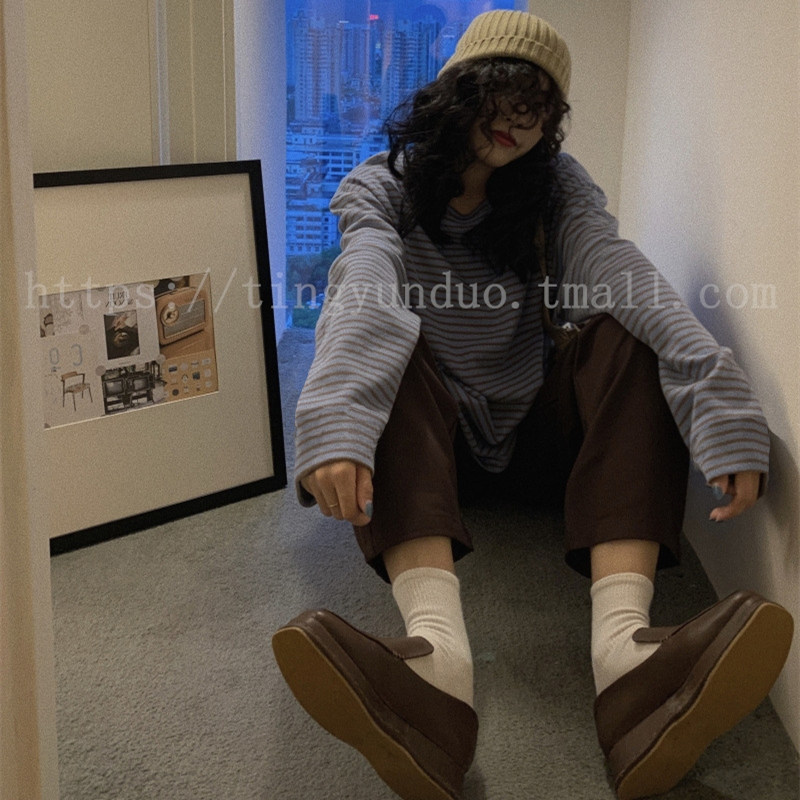 2023年新款秋季宽松设计感长袖睡衣女士韩版休闲套装可外穿家居服