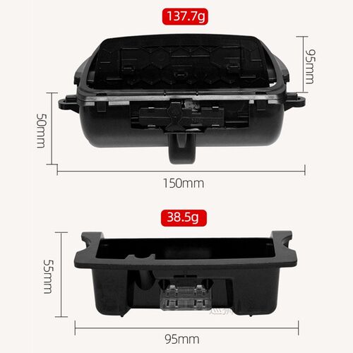 New Black Plastic Center Console Ashtray Assembly Box Fit Fo