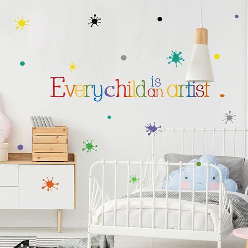 *Every child is an artist Wall er English proverbs for kids