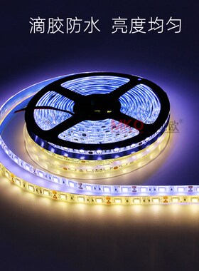 led灯带12v5l050贴片七彩变色防水汽车装饰24v大货车用照明软灯条